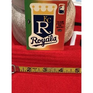 Vintage 1982 Kansas City Royals Fleer Team Facts Sticker Card MLB Baseball KC